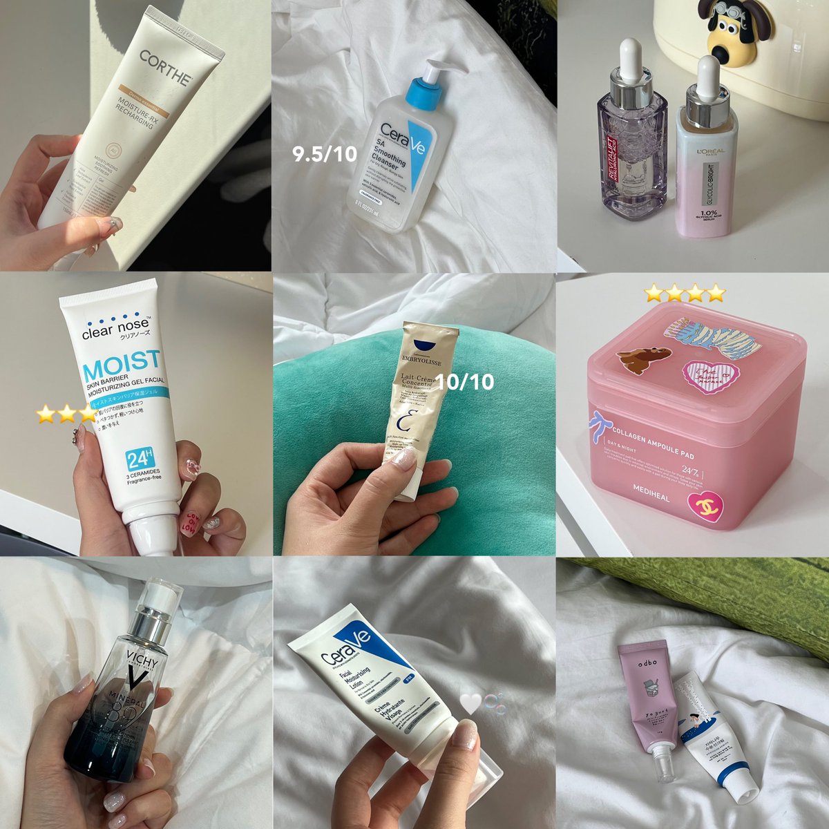 แวะมาแชร์สกินแคร์ ‘ที่หมดแล้วซื้อซ้ำ’🙂‍↕️ 90% ราคาหลักร้อย มีไม่กี่ตัวที่ยังซื้อในราคาพัน+ เพราะเดี๋ยวนี้สกินแครถูกและดีเยอะมากกก บางอันซื้อ 1 ใช้ได้เกือบทั้งตัว เฟบเลยค่ะใช้เองทุกชิ้น🧴🧸🧼