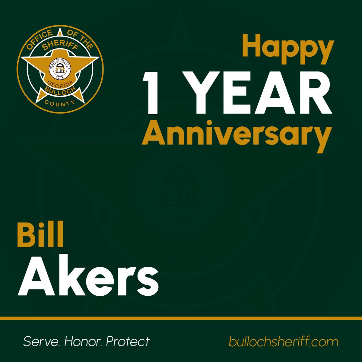BullochSheriffs's tweet image. 🚔𝗖𝗲𝗹𝗲𝗯𝗿𝗮𝘁𝗶𝗻𝗴 𝟭 𝘆𝗲𝗮𝗿 𝗼𝗳 𝘀𝗲𝗿𝘃𝗶𝗰𝗲- 𝗕𝗶𝗹𝗹 𝗔𝗸𝗲𝗿𝘀🚔

Thank you Bill Akers for your hard work and dedication over the last year! We look forward to many more!