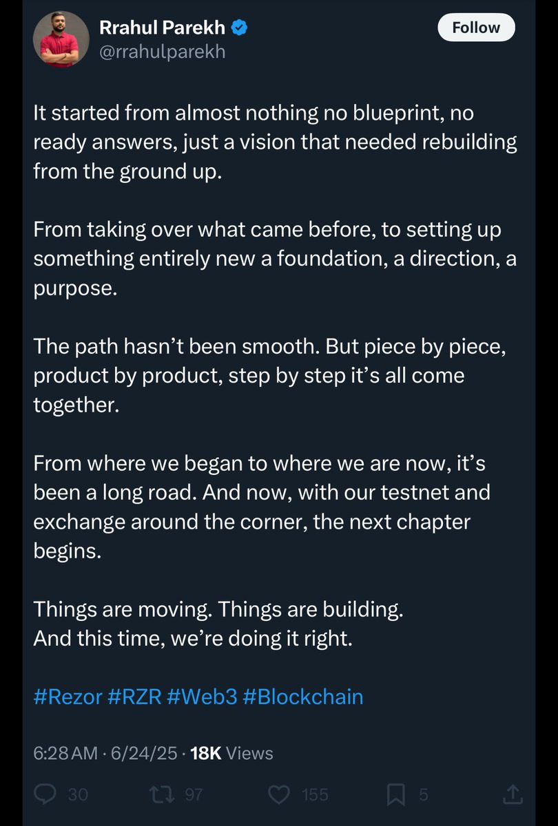 Looks like a Dubai post if I’ve ever seen one 🤣
This you <a href="/RezorDude/">RezorDude</a> tweeting for him?

Complete clown show
All they’ve done is take investor funds with nothing to show for it 👍