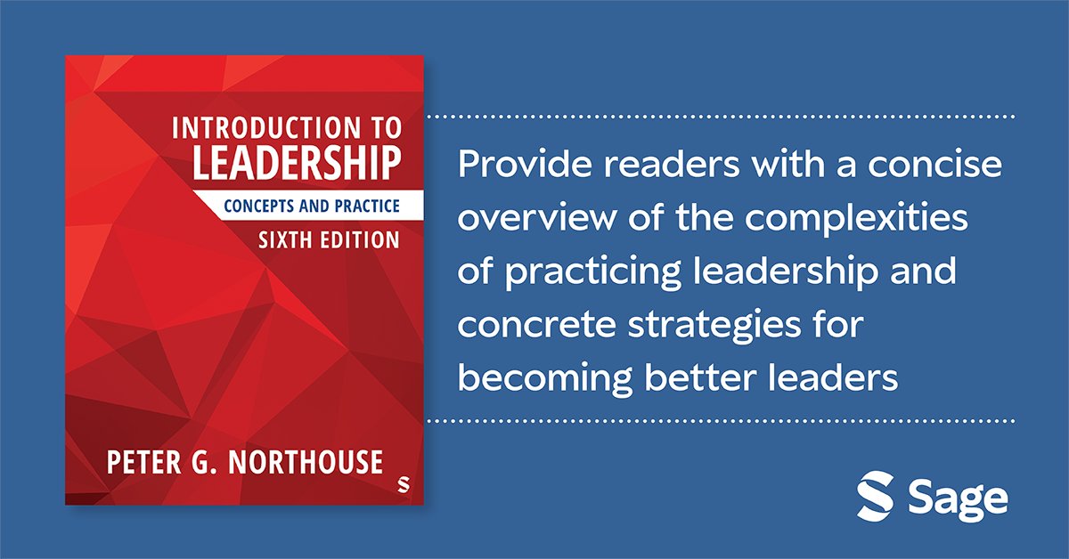 Recipient of the 2025 Textbook &amp; Academic Authors Association (TAA) McGuffey Longevity Award, explore the sixth edition of “Introduction to Leadership” by Peter G. Northouse.

Learn more: collegepublishing.sagepub.com/products/intro…