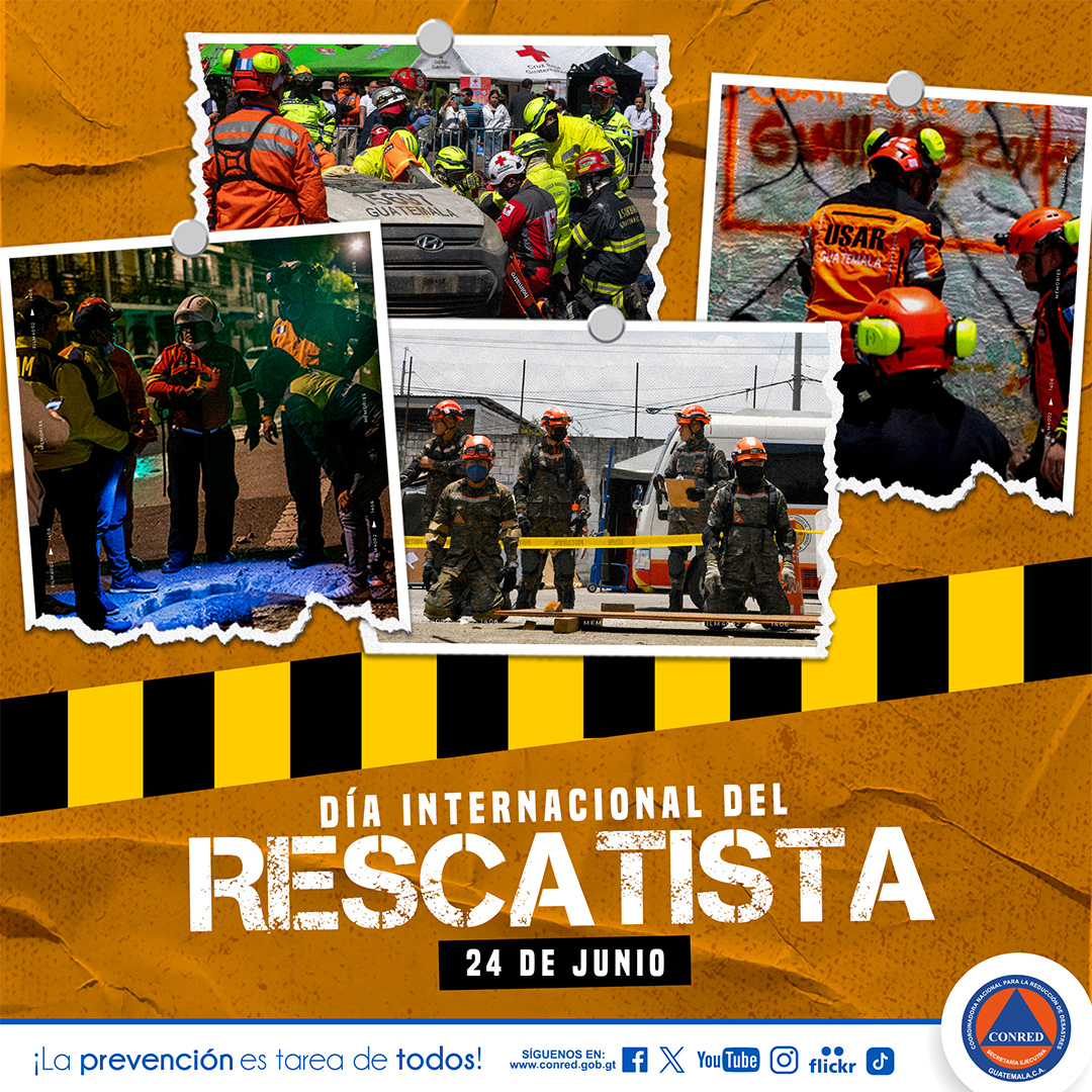 ConredGuatemala's tweet photo. Hoy rendimos homenaje a esos héroes anónimos que, con valentía y dedicación, están siempre listos para salvar vidas en momentos de emergencia. Los rescatistas nos demuestran día a día el verdadero significado de la solidaridad y el compromiso con la vida humana. https://t.co/asvhBOlWI0