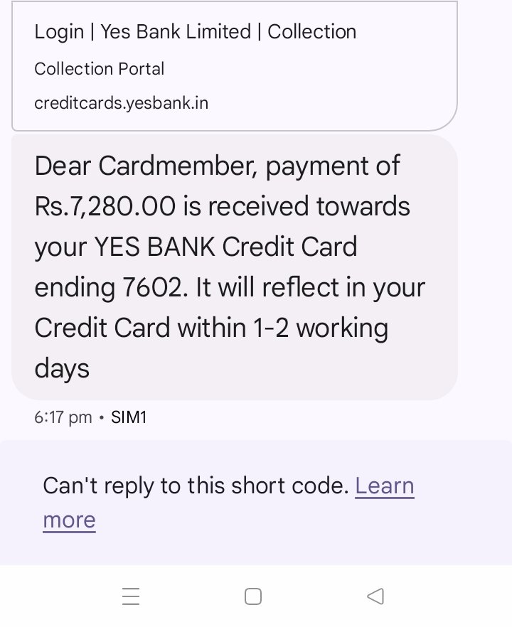 @BANKHANDLE  <a href="/RBI/">ReserveBankOfIndia</a>  <a href="/RBIsays/">RBI Says</a> <a href="/FinMinIndia/">Ministry of Finance</a>    Urgent!  <a href="/YESBANK/">YES BANK</a>  Recovery agents are making unauthorized payments on my Yes Bank credit card without my consent. Please investigate and stop these activities immediately.
CC No.7602 <a href="/YESBANK/">YES BANK</a>