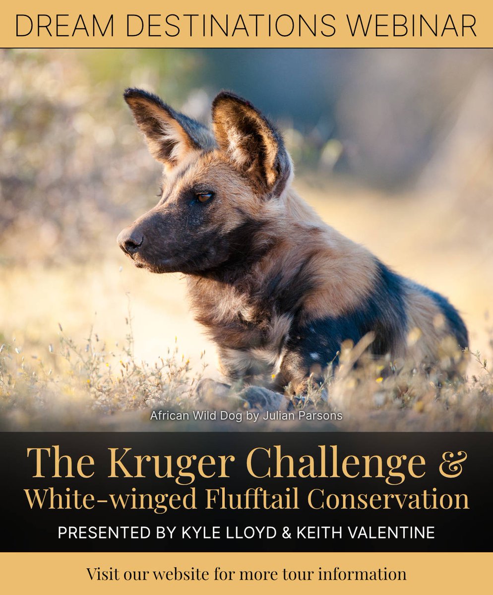 Join us for another engaging webinar as we explore South Africa’s legendary Kruger National Park and all that this vast reserve has to offer. 

us02web.zoom.us/webinar/regist…