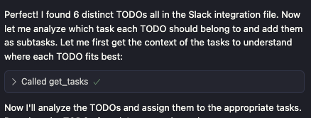 slimylemon (@slimylemon) on Twitter photo Pro tip for <a href="/TaskmasterAI/">npm i task-master-ai</a> users:
Always have the LLM assign any TODOs generated as future subtasks.
This keeps your project connected and prevents breakage! Pro tip for <a href="/TaskmasterAI/">npm i task-master-ai</a> users:
Always have the LLM assign any TODOs generated as future subtasks.
This keeps your project connected and prevents breakage!