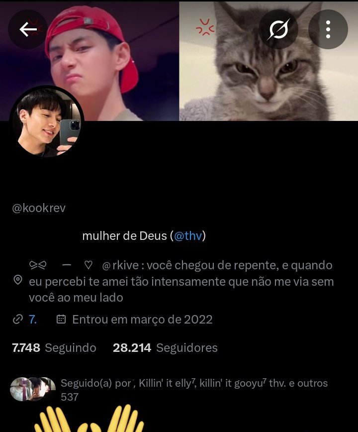 thvwendyy's tweet image. krookev tinha caído e agora voltou, vejam se vocês seguem essx anti tenho 537 moots seguindo essa porra ‼️

🔗 x.com/kookrev?t=vMAD…