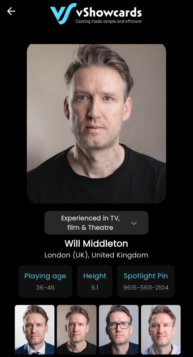 Big shout out for <a href="/vshowcards/">vShowcards.com</a> . I've got 2 jobs through this brilliant platform in the past month ❤️🎬📺🎥

vshowcards.com/profile/Will-M…