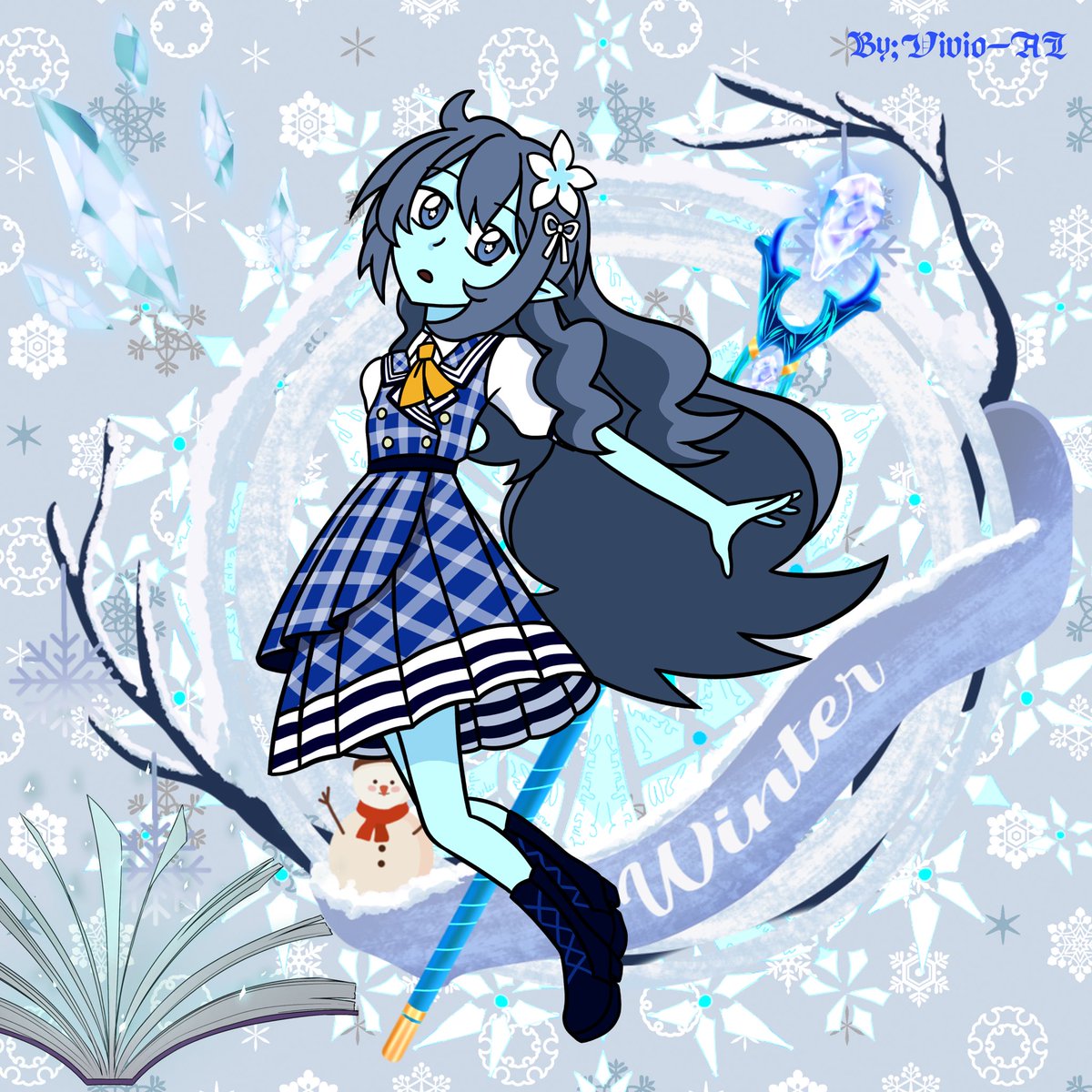 Haris24Ratna's tweet photo. @ilonglong2277 Brilliant Labyrinth Aqualie Snowbloom❄️💎🌸🪄📖 #ShinePost #シャインポスト #シャインポストBeYourアイドル #アイドルシリーズ #アイドルアニメ #アイドルゲーム #IdolAnime #IdolSeries #IdolGame #ShiningFalseParadice #FanArt #CrossoverFanArt #Crossover https://t.co/zaRKhnMU8s