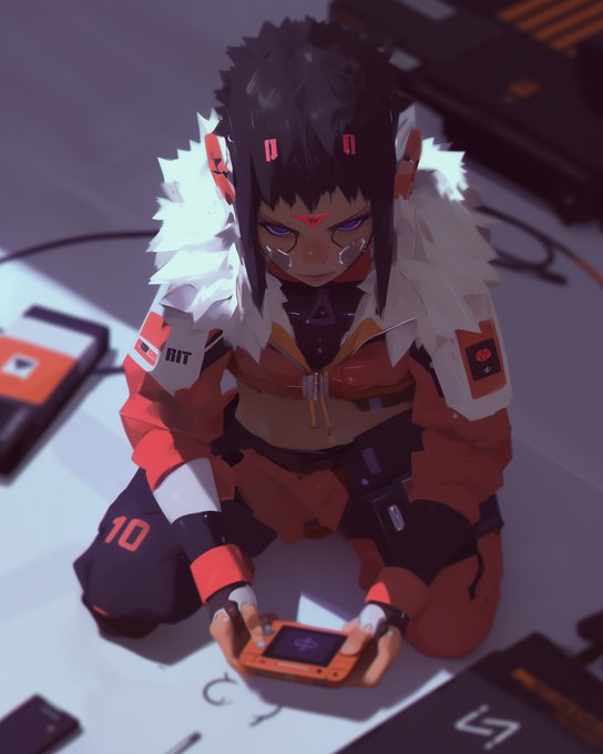 neonlights600's tweet photo. Digital avatar in cyber-futuristic setting, engaging with modern technology. #CyberPunkVibes #video_game #action_figure by @0xYungVI https://t.co/BMx7Yx6vDk