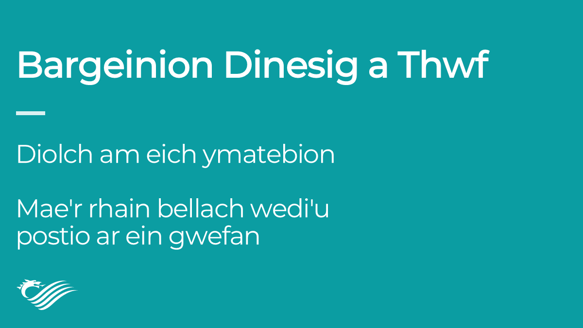 Ymgynghoriad – Bargeinion Dinesig a Thwf

Mae'r holl ymatebion wedi'u cyhoeddi yma:
busnes.senedd.cymru/mgIssueHistory…