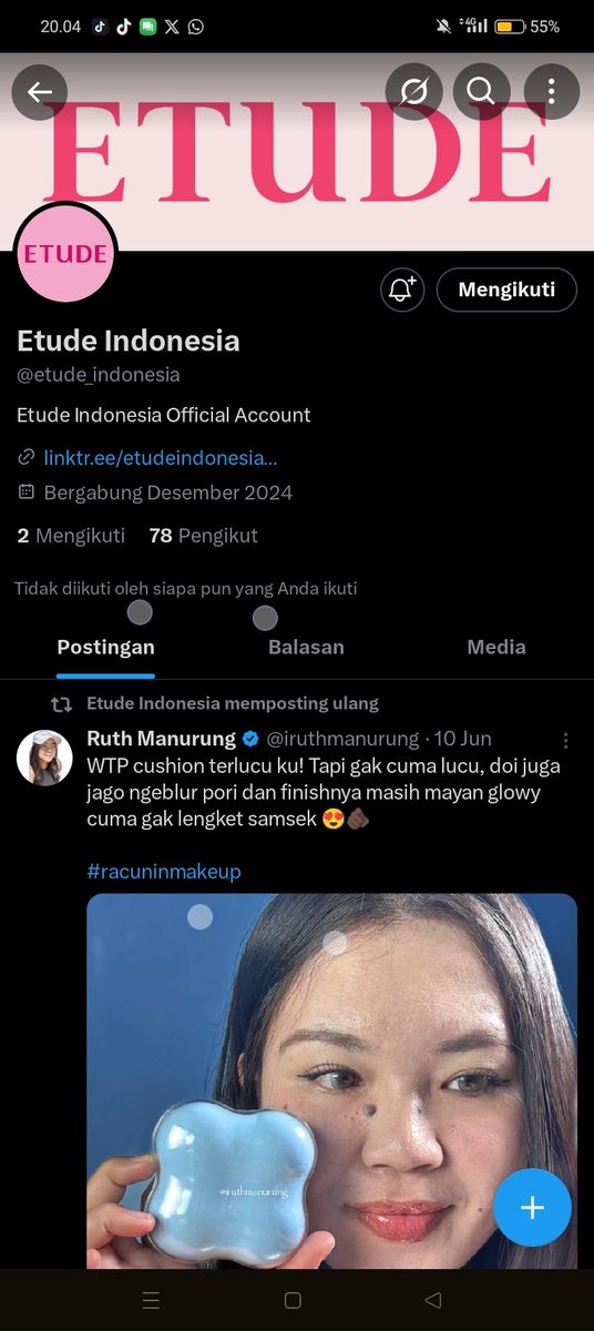 nilaaa___lala's tweet photo. @ohmy_beautybank Mau cobain soalnya gak semua cushion punya spf setinggi ini dan denger dneber formulanya tuh kaya perfect banget sama iklim Indonesia, desainnya juga lucu banget?? Dia simple dan tetap lucu dan unik gitu. Kalo for the lippies, nyari lippies dengan warna beginian buat aku susah🥀 https://t.co/OMAnUNacnA