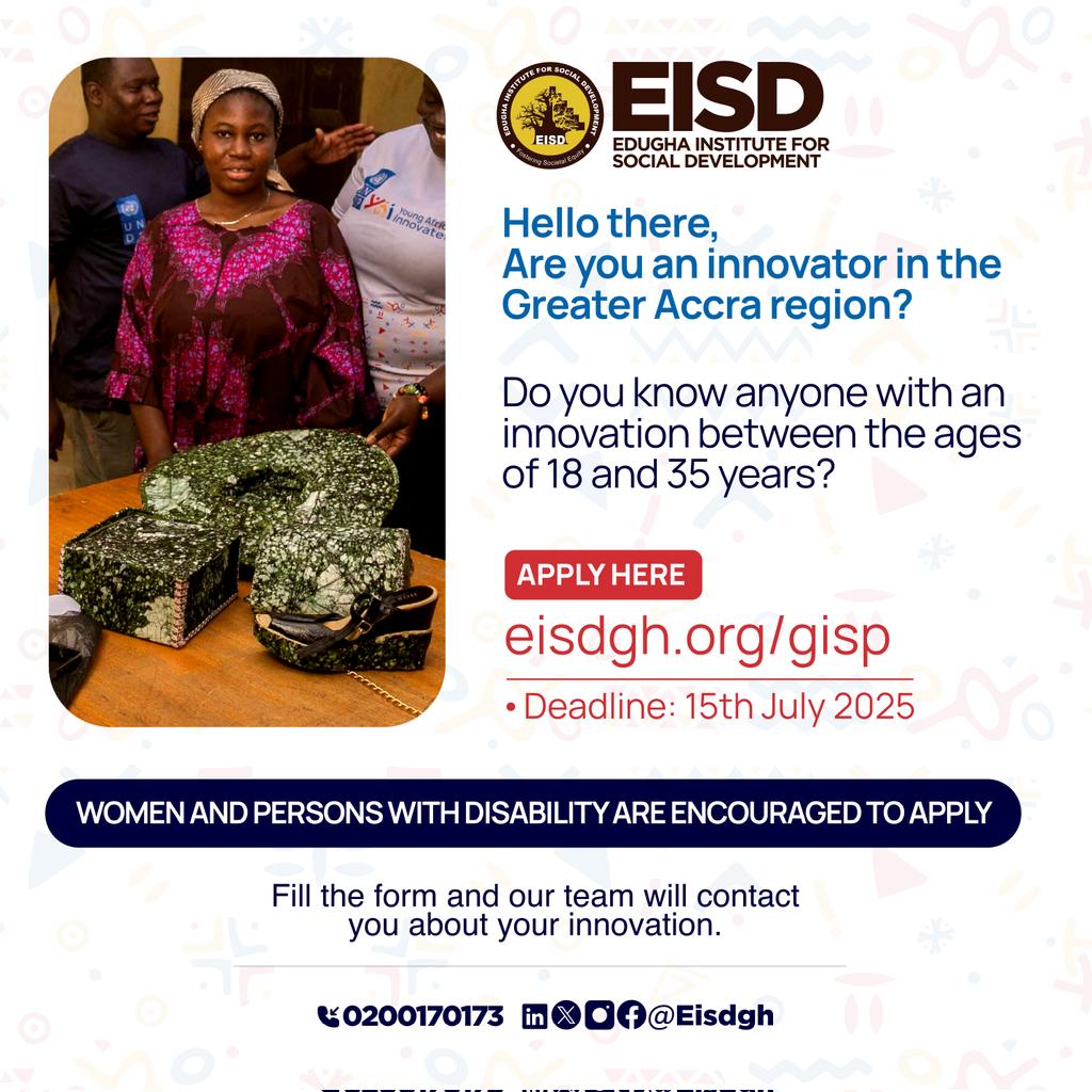 Eisdgh's tweet photo. Hi there!

➤Fill  the form here: https://t.co/E7XQ6WLkd9

We'd love to hear about it! Just fill out this form, and our team will be in touch to learn more about the innovation.

#Eisdgh #GrassrootsInnovation #GrassrootsInnovationScoutingProject #eisdfosteringsocietalequity https://t.co/RQHs2Mi1EE