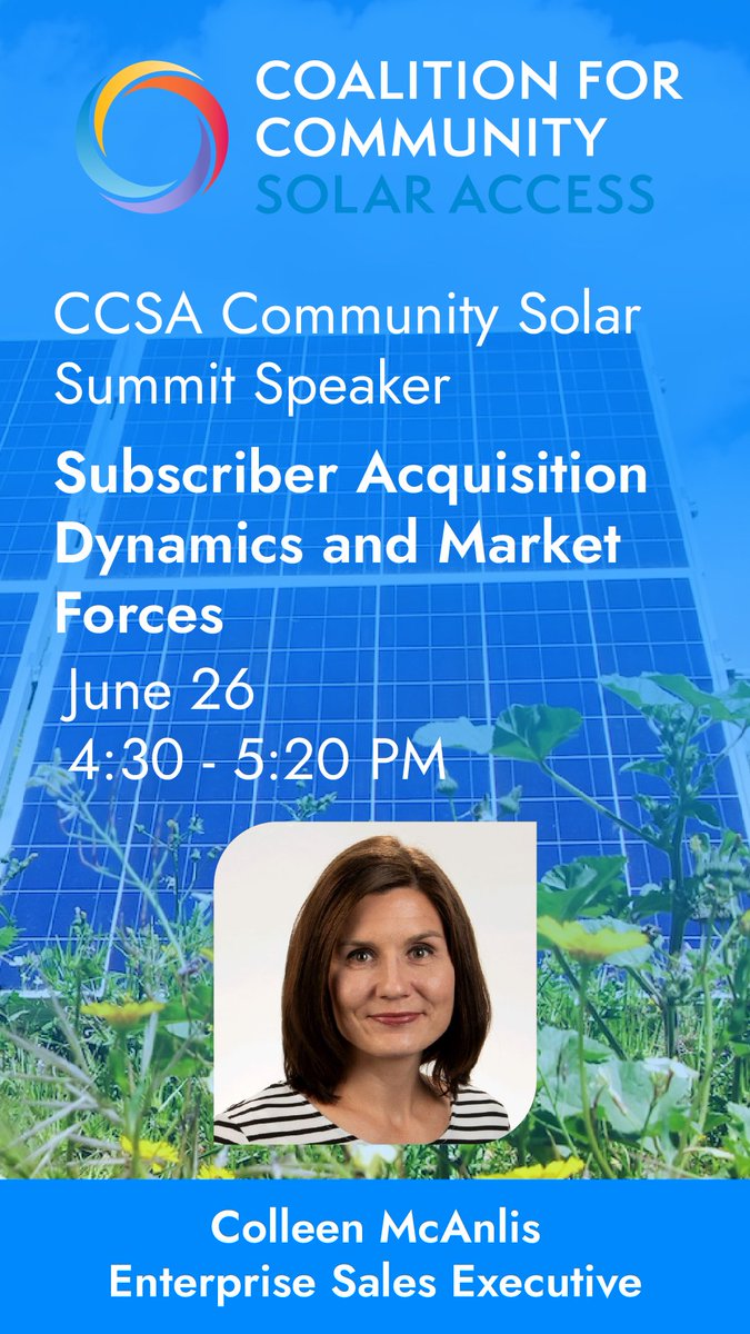 We're going to the <a href="/SolarAccess/">CCSA</a> #CommunitySolar Innovation Summit this week in CO! Ampion's Enterprise Sales Executive, Colleen McAnlis, will be speaking on the panel, Subscriber Acquisition Dynamics and Market Forces. Hope to see you there!