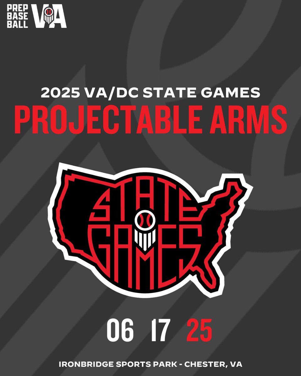 PrepBaseballVA's tweet photo. ⭐ VA/DC State Games Superlatives ⭐

Projectable Arms

Take a look at the players with the most projectable arms from our 2025 VA/DC State Games.

🔗 https://t.co/3qb8iwqrH6

#VAStateGames https://t.co/mK9DAa22UX