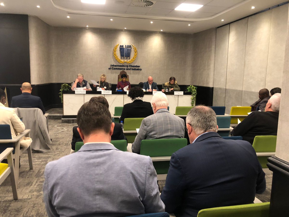Happening right now—the Johannesburg Chamber of Commerce &amp; Industry is convening its council members to steer strategic initiatives, fortify enterprise growth, and elevate international partnerships—resolutely shaping Johannesburg’s commercial future.