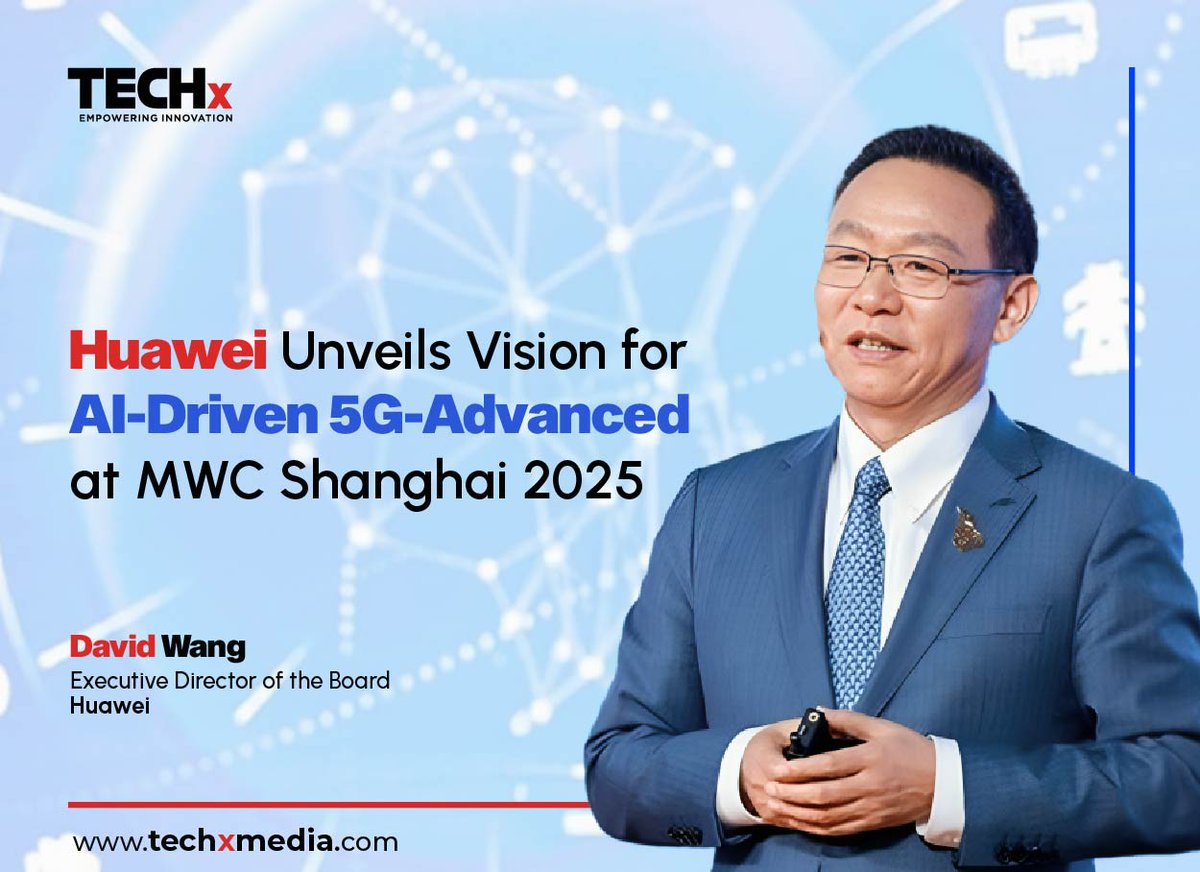 TECHxMediaUAE's tweet image. From faster speeds to smarter networks @Huawei is redefining 5G.

At #MWCShanghai2025, the spotlight was on 5G-A + AI and how it’s reshaping industries:

🔷 AI agents &amp;gt; traditional apps
🔷 Smarter factories &amp;amp; real-time logistics
🔷 Cloud gaming &amp;amp; immersive streaming with zero lag…