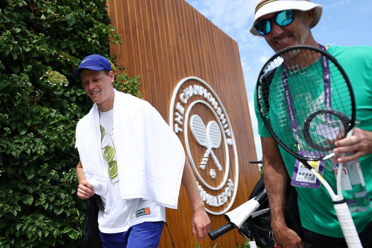 Jannik Sinner &amp; Darren Cahill 

#Wimbledon