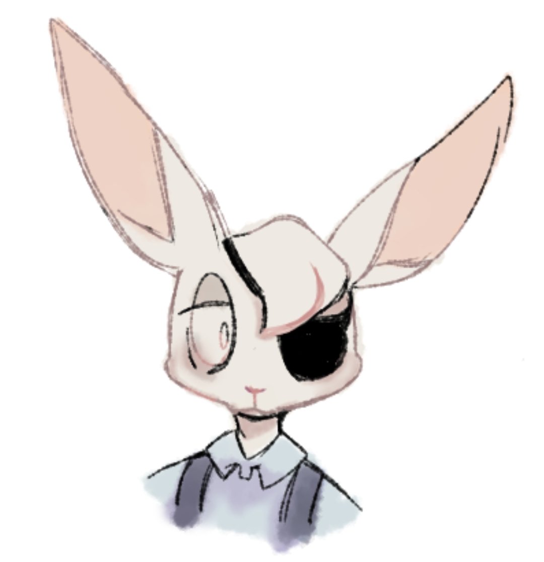 Ayeeesab's tweet image. More Simple drawings
 Bunny sure is tired 
#piggy #PiggyFanart #bunny