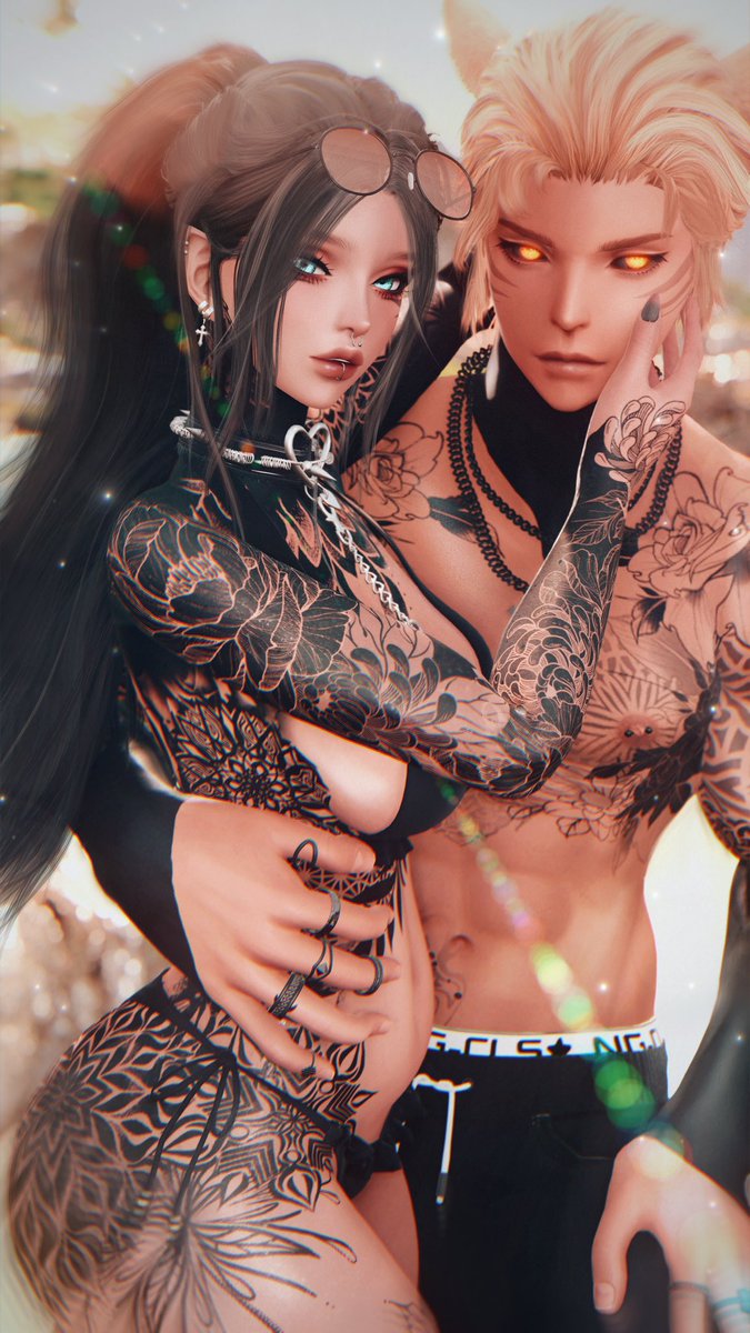 ffxivFaye's tweet image. Meeting old friends #ffxivsummerbash 🤍