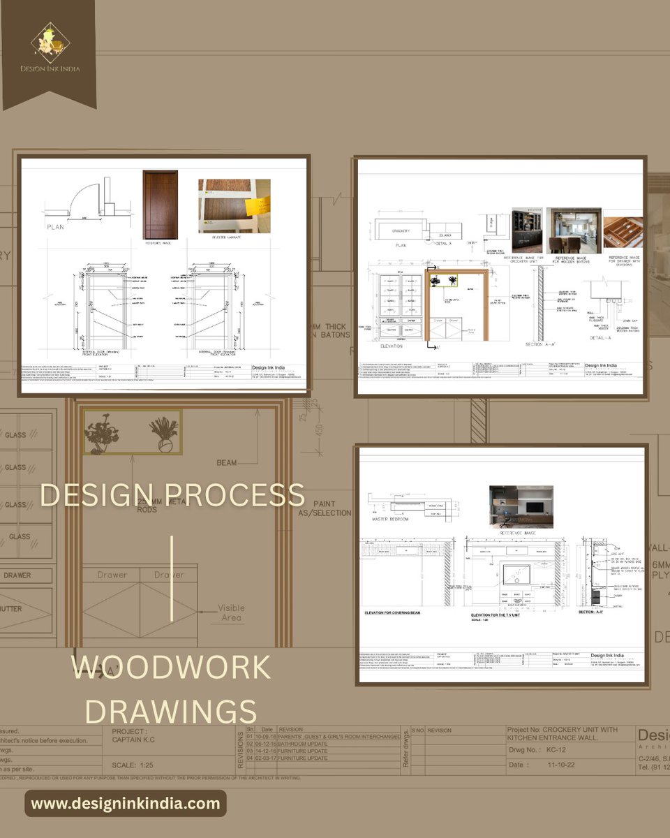 DInkIndia's tweet image. ✨ Because thoughtful design deserves perfect detailing.

📐 Designed by: Design Ink India
🌐 designinkindia.com

#WoodworkDrawings #InteriorDetails #PrecisionDesign #CustomInteriors #DesignInkIndia #FurniturePlanning #ExecutionReady #InteriorJoinery #WardrobeDesign
