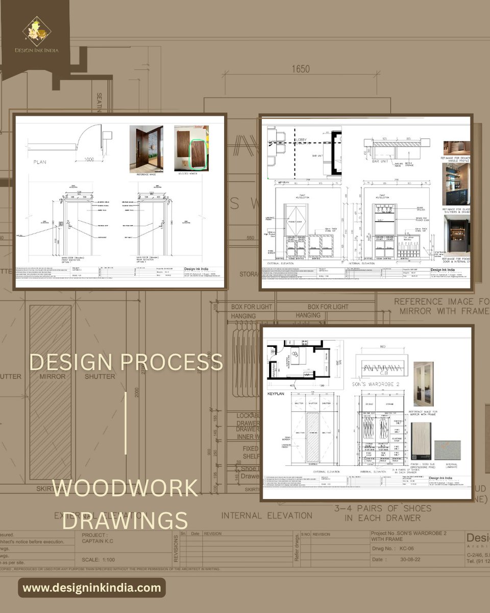 DInkIndia's tweet image. ✨ Because thoughtful design deserves perfect detailing.

📐 Designed by: Design Ink India
🌐 designinkindia.com

#WoodworkDrawings #InteriorDetails #PrecisionDesign #CustomInteriors #DesignInkIndia #FurniturePlanning #ExecutionReady #InteriorJoinery #WardrobeDesign