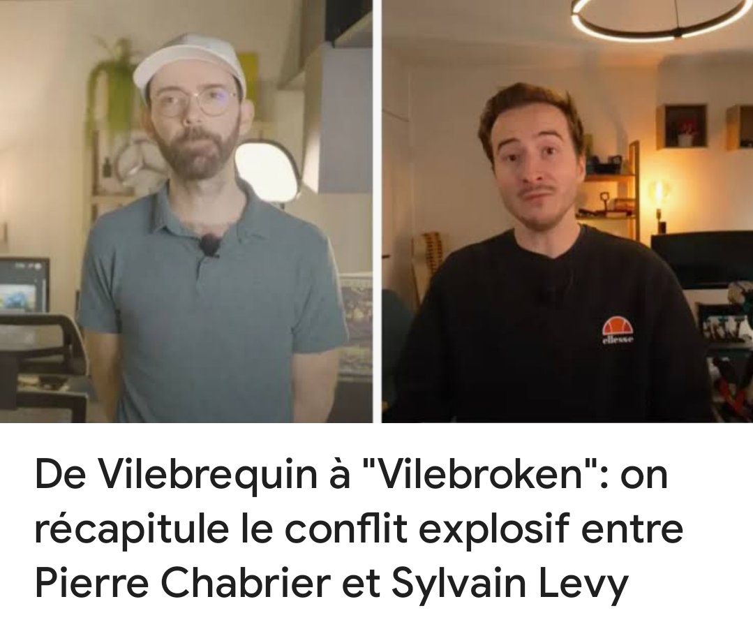 Pierre. Pierre Chabrier.
X2017. Vol et Tromperie.

Il a lancé une vidéo réponse encore 🤣

Le mec est en manque de buzz c'est incroyable.

C'est fini Pierre, on s'arrête là.