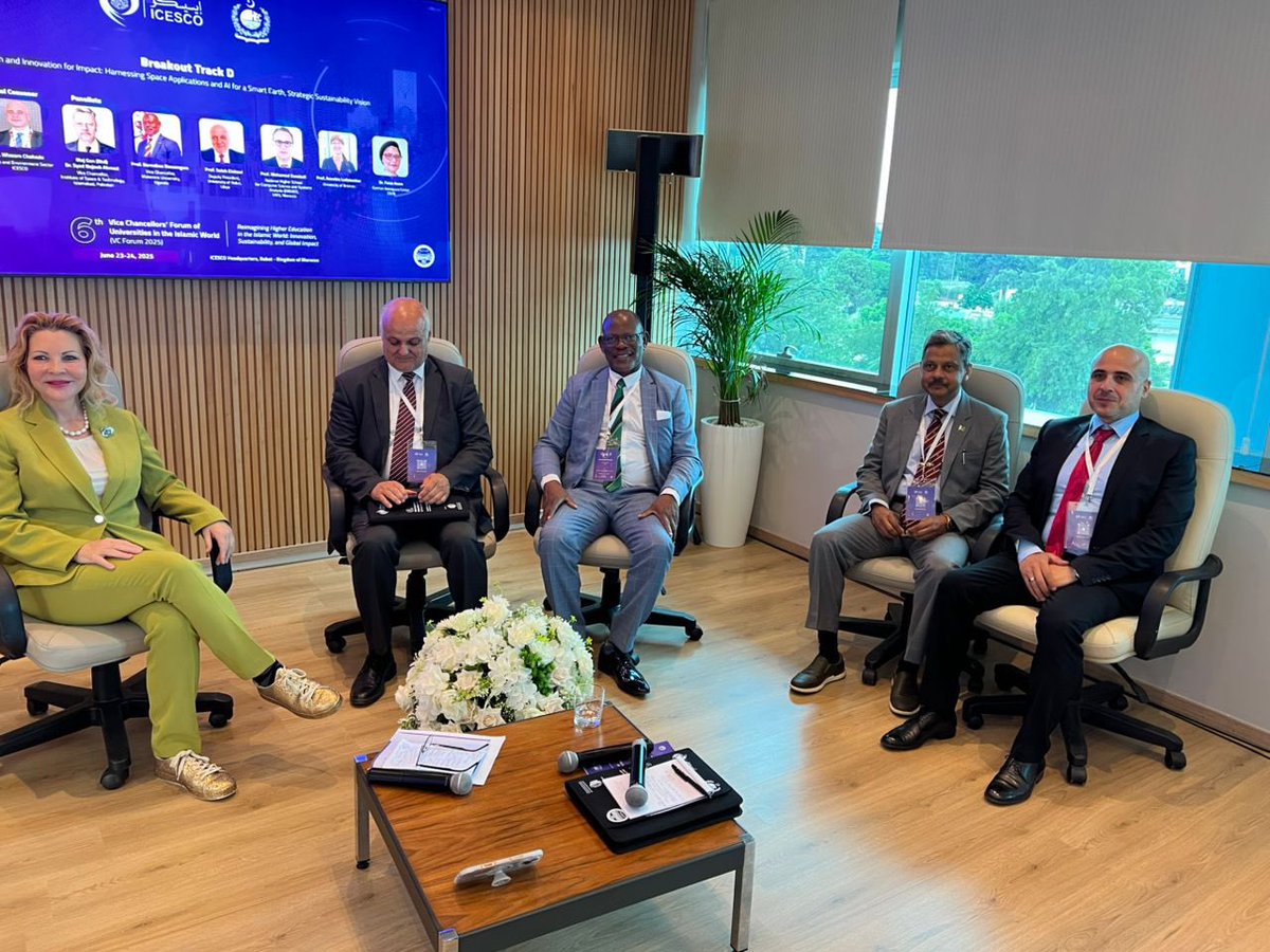 At the panel on Earth Observation and Artificial Intelligence, I have urged The Islamic World Educational, Scientific and Cultural Organization (ICESCO) to establish centres of excellence in order to maximise the use of these technologies for the development of member countries.