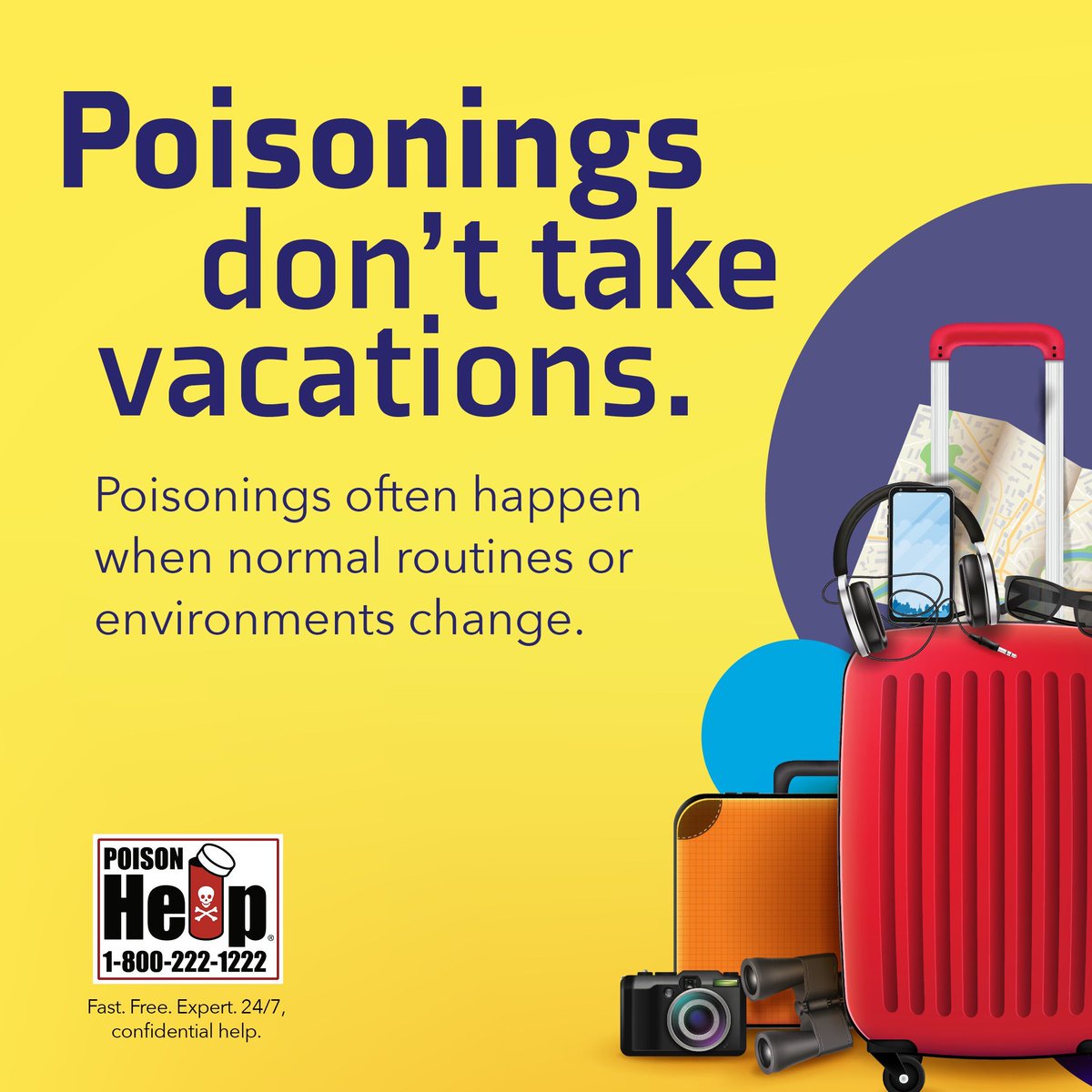 🧳 Traveling soon? Pack meds in original containers and bring our number: 1-800-222-1222 🚗