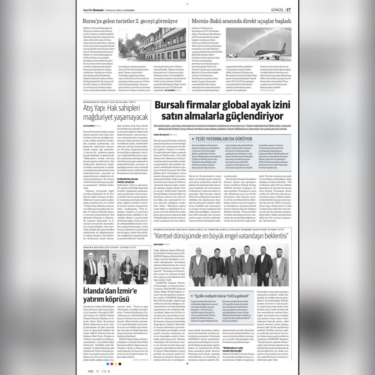 DAİMFED’den Ekonomi Gazetesi’ne Sektörel Röportaj

DAİMFED Genel Başkanımız Mustafa Karslıoğlu ve Yönetim Kurulu Üyelerimizin katılımıyla Ekonomi Gazetesi Adana Bölge Müdürlüğü’nde inşaat ve konut sektöründeki güncel gelişmelere ilişkin kapsamlı bir röportaj gerçekleştirildi.