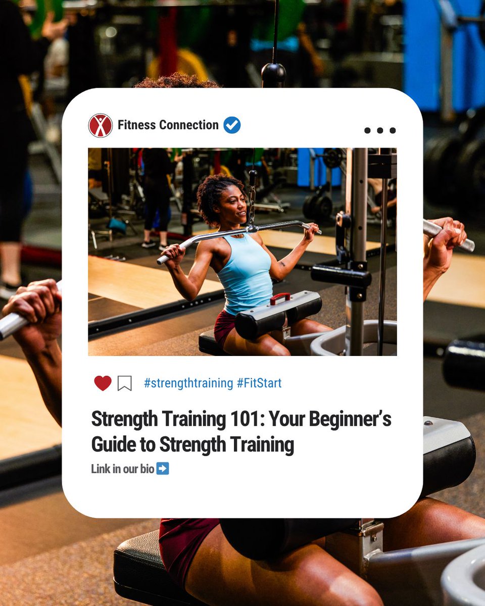 Thinking about trying strength training? 💪 We've got your beginner's guide right here, complete with simple exercises, myth-busting facts, and tips to help you build strength and confidence. Read here ➡️ fitnessconnection.com/blog/strength-…