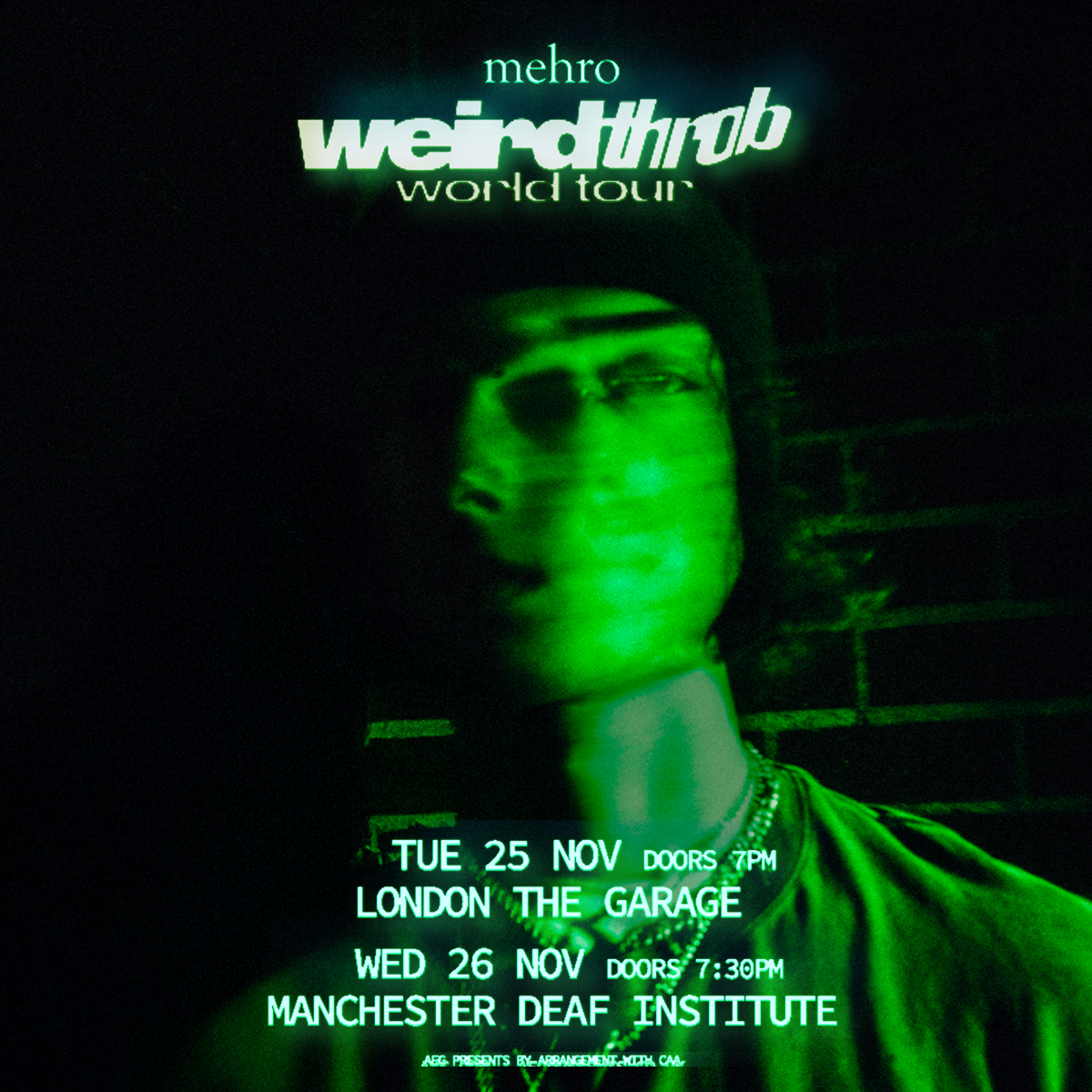 The Deaf Institute (@deafinstitute) on Twitter photo JUST ANNOUNCED
Mehro will be heading out on there weirdthrob world tour and coming to our venue on the 26th November
tickets are on sale Friday at 9am JUST ANNOUNCED
Mehro will be heading out on there weirdthrob world tour and coming to our venue on the 26th November
tickets are on sale Friday at 9am
