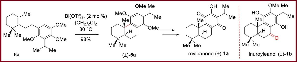 Many congratulations to Dr. Badrinath, Mr. Suman and Mr. Saikat for their recent  #TetLett article on total syntheses of anticancer abietane diterpenoids, (±)-royleanone and (±)-inuroyleanol via Lewis acid-catalyzed hydroarylation! 
Please read it here:
sciencedirect.com/science/articl…