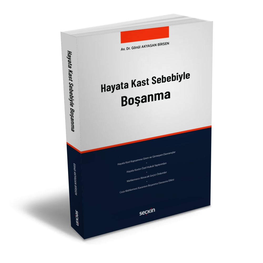 Hayata Kast Sebebiyle Boşanma

Gönül Akyasan Birsen

seckin.com.tr/kitap/434021585

#seçkin #hukuk #medenihukuk #bosanma #siddet #hayatakast #kast #cezahukuku #hakim #savcı #avukat #adliye #mahkeme