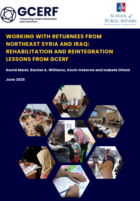 theGCERF's tweet photo. 🎊 New GCERF Knowledge Product Out Now!

🌐 Based on 07 years of rehabilitation and reintegration (R&R) programming experience across 15 countries, GCERF is proud to launch its latest knowledge product "Working with Returnees from Northeast Syria and Iraq: Rehabilitation and Reintegration Lessons from GCERF."

💡 Nearly 40,000 #ISIS  fighters and their families including thousands of children still remain in camps in Northeast Syria. Without R&R support, the risk of re-radicalisation persists. But GCERF’s work shows that, with the right approach, returnees can become powerful agents of #peace and #Resilience . This evidence-based publication outlines key lessons learned and good practices for tailored psychosocial support, localised case management, and community reintegration strategies. 

👏 Congratulations to the authors for producing a timely report. We extend our gratitude to our government partners, civil society partners and GCERF colleagues for sharing their practical experiences, knowledge and feedback. 

Read the full paper here: https://t.co/6IVcyPbMv1

@AmericanU 

#research #knowledge
