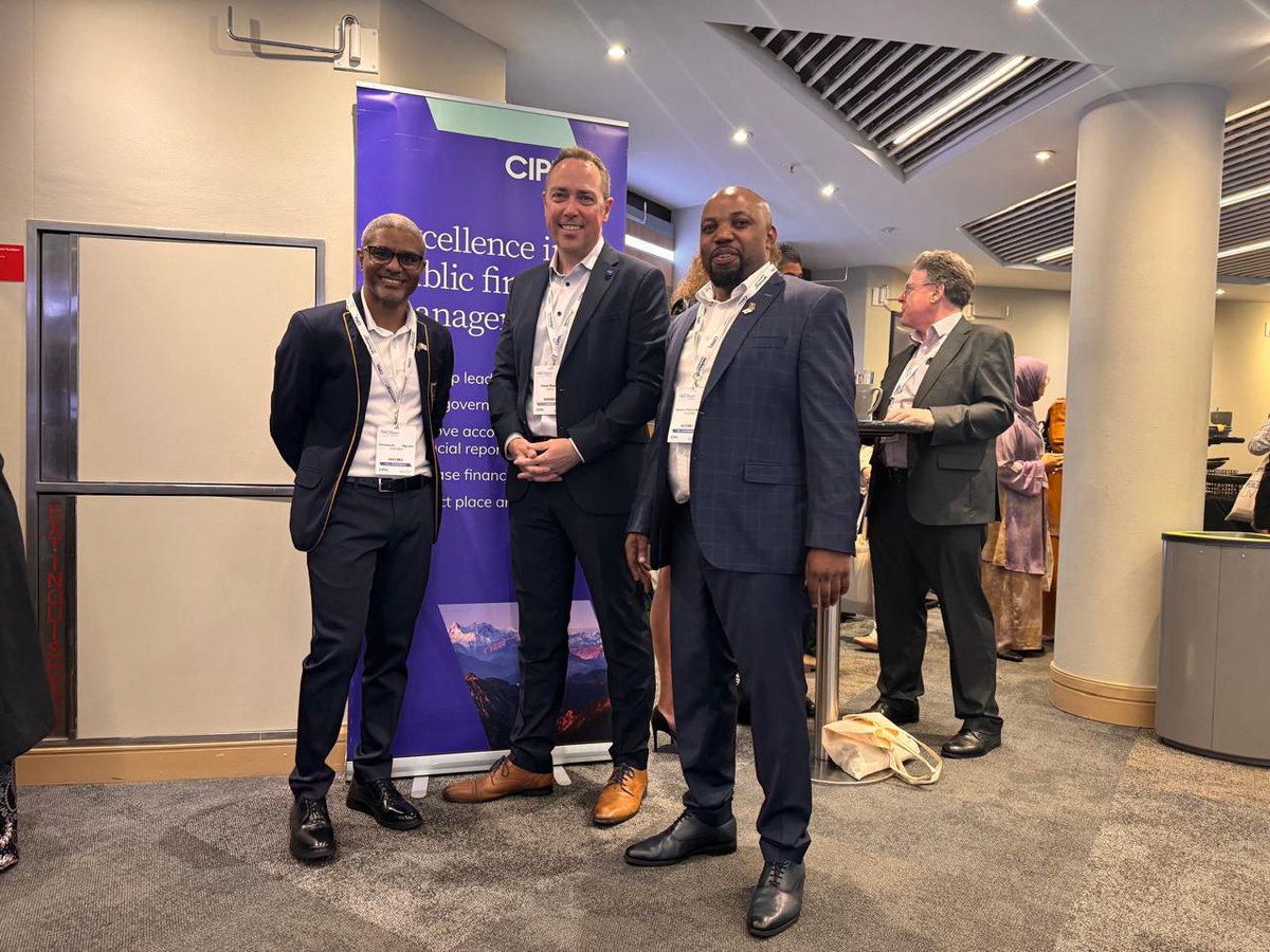 cigfaro_editor's tweet photo. Our President, Dr Emmanuel Ngcobo and CEO, Nakisani Mathobo attending CIPFAโs Annual Conference, Public Finance Live 2025 at the ICC Birmingham, United Kingdom.
#publicfinancelive25
#CIPFA
#CIGFARO2025 https://t.co/jmmUZGZrxf