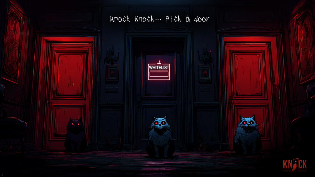🚪 Knock Knock… who’s there?
Whitelist — and we’re giving away 3 spots 👀

🎁 Winners can get Guaranteed Mint Allocation.

Just leave your BSC address in the comment. 
Let’s see who survives. 👇