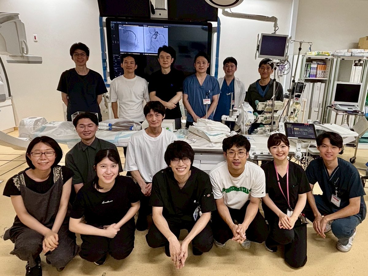 ncu_cardiology's tweet photo. 名市大虚血グループ主催、2025年度第2回目のPCIハンズオンセミナーを東部医療センターで行いました😊
研修医の先生たちが模擬病変を上手に治療してくれました👏これからも定期的に開催していきます！！
#循環器内科 
#名古屋市立大学
#東部医療センター https://t.co/amvEDlcRt2