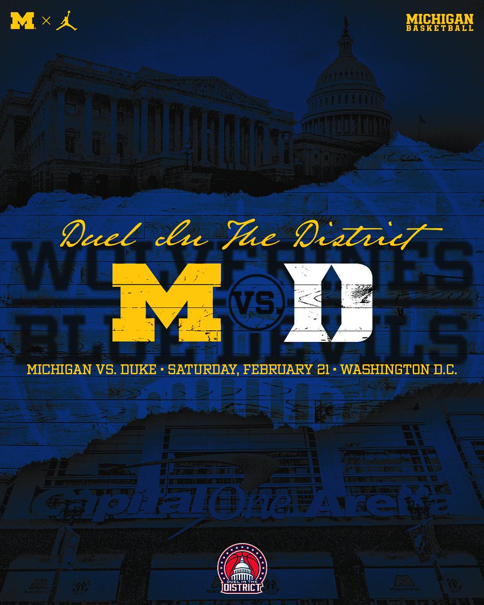 Michigan Men's Basketball (@umichbball) on Twitter photo Time to run it back! 13 years was too long.
Hey, <a href="/DukeMBB/">Duke Men’s Basketball</a>, see you in DC!
Release: myumi.ch/kPdWr
#GoBlue Time to run it back! 13 years was too long.
Hey, <a href="/DukeMBB/">Duke Men’s Basketball</a>, see you in DC!
Release: myumi.ch/kPdWr
#GoBlue