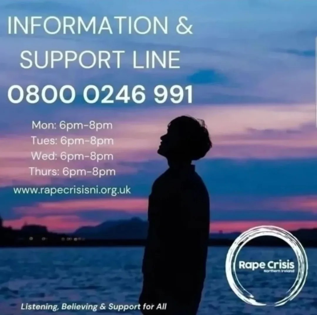 We will be available from 6-8pm to provide support for anyone impacted by rape or sexual assault in adulthood.
Our services are open to all women, men, non-binary, and trans individuals.
We are here to Listen, Believe, and Support, no matter how you identify.
#youarenotalone