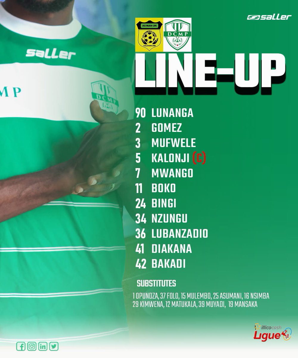 📋 Our starting XI!
✅ Les XI du départ!
🆚 As Maniema Union