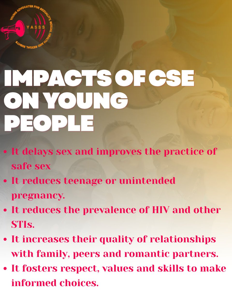 Comprehensive Sexuality Education (CSE) promotes healthy relationships and informed decisions. It equips young people with essential knowledge, helping them navigate their sexual health.

Investing in education today leads to stronger communities and a brighter future for all.