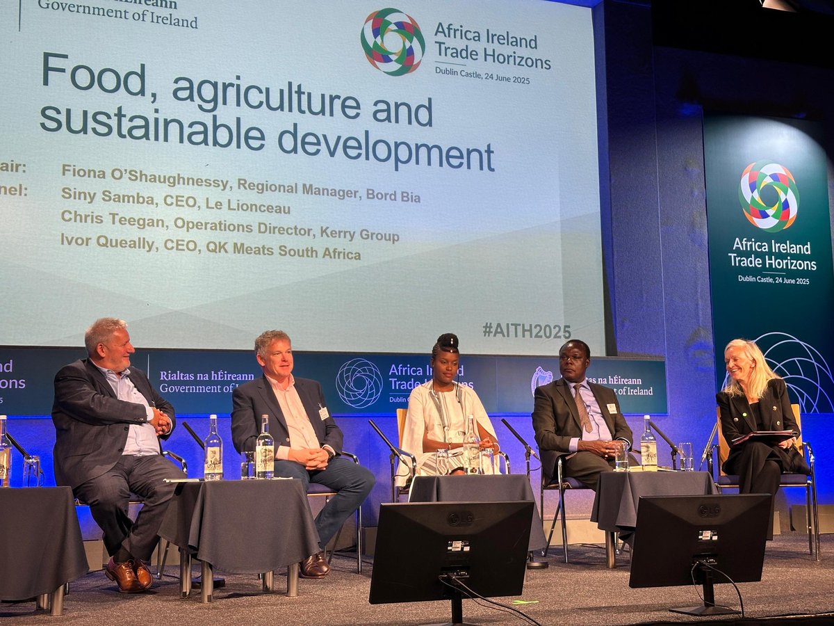 At #AITH2025 Chris Teegan, Operations Director, underscored the need to accelerate support for #Africangraduates, noting he has “never seen such passion among young people.” <a href="/WeAreKerry/">Kerry</a> is committed to growing local.
<a href="/IrlEmbTanzania/">Irish Embassy Dar</a> is proud to see Irish enterprise grow in Africa
