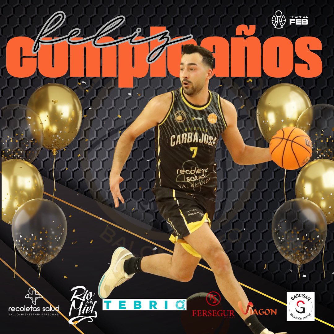 💥 ¡Felicidades, don Carlos Herrero! 🎉
🏀 Enamorado del baloncesto, ejemplo de pundonor, de entrega y de compromiso. Porque más allá de su calidad, polivalencia y visión de juego, Carlos es de esos jugadores que hacen equipo, que suman y contagian pasión en cada partido.