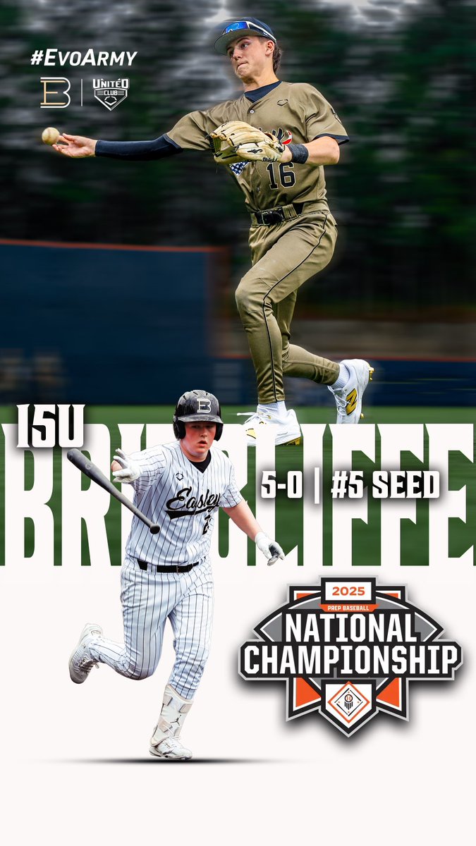 Good Luck to EBC 15U-Britcliffe as they begin bracket play at the <a href="/prepbaseball/">Prep Baseball</a> National Championship as the 5 seed in Atlanta .

#whowillrise