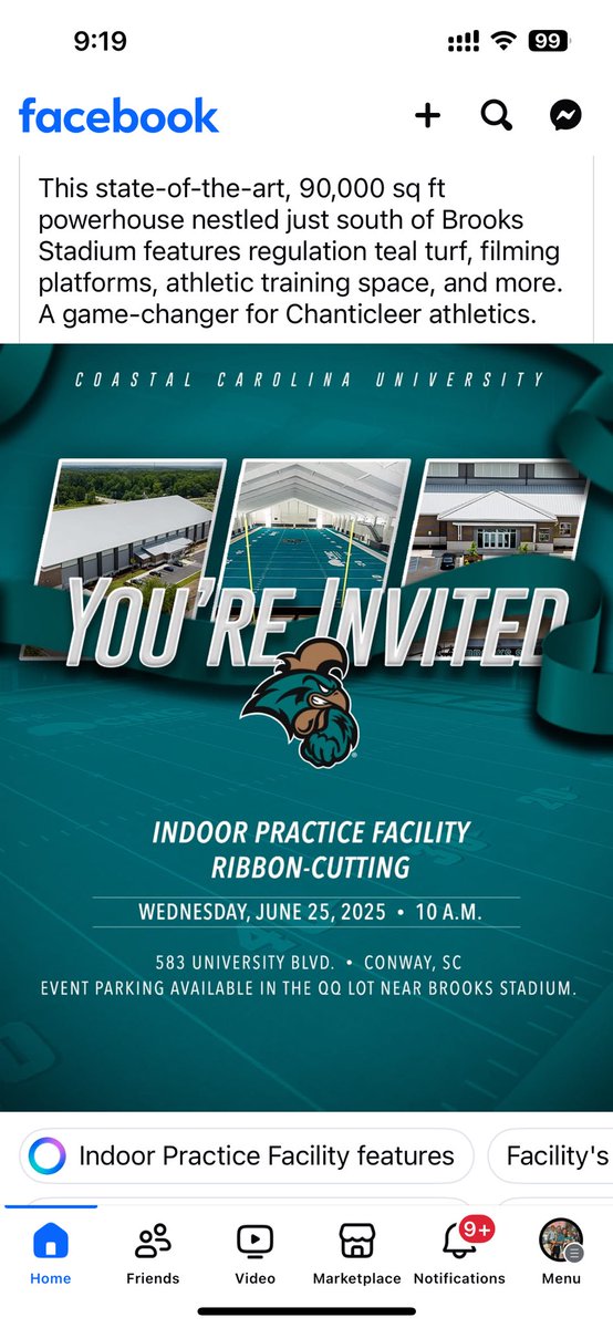 Happening tomorrow at CCU.