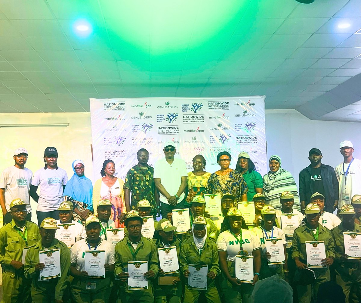 MindThe_GapNG's tweet photo. On June 21st, youth voices rose across 36 states &amp; the FCT.

They didn’t just debate — they delivered a call to action.
 Topic: Youth Demographic Dividend: My Personal Call to Action
Feel the shift.
#MindTheGapDebate #MyCallToAction #MindThe_GapNg https://t.co/zNhqc5Lndz