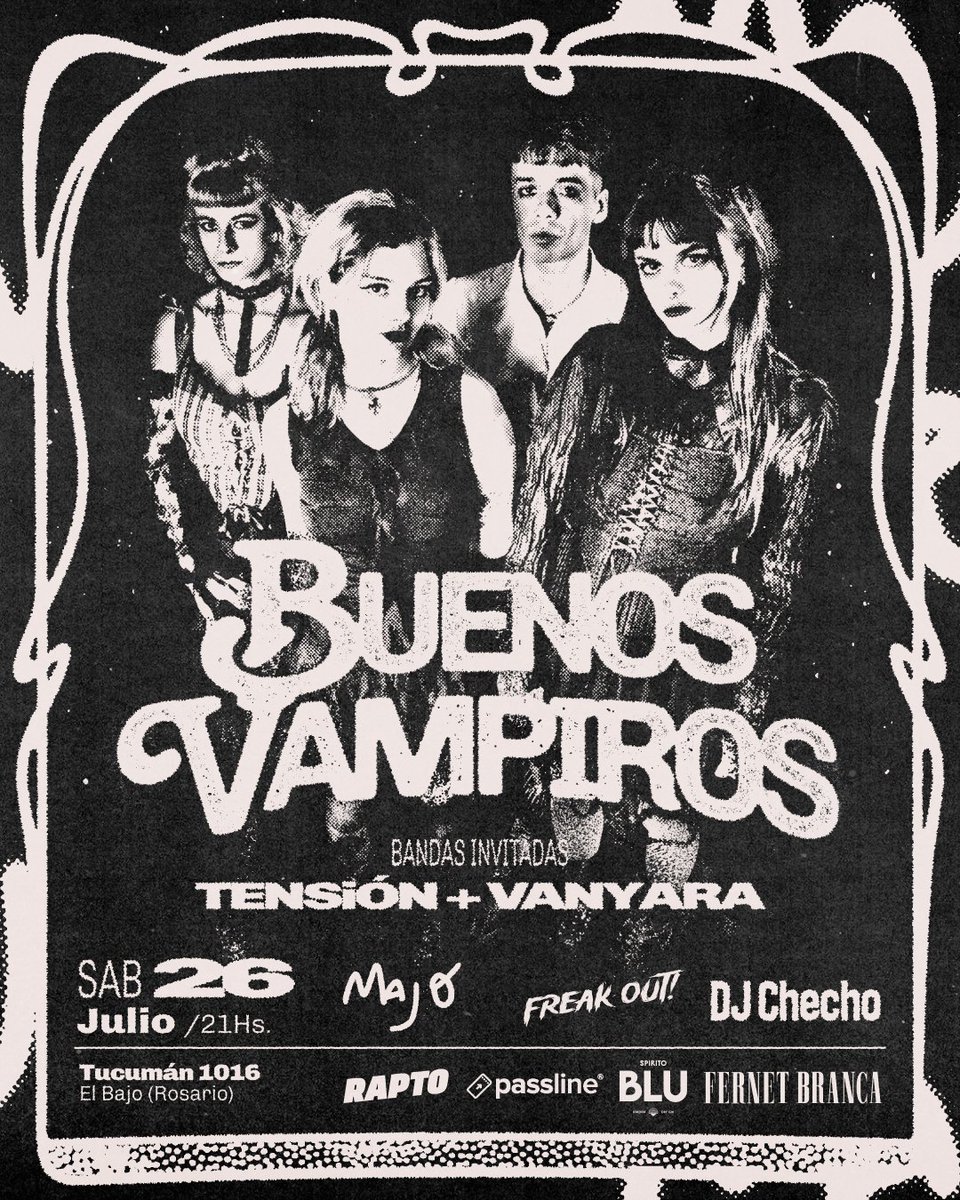 Buenos Vampiros vuelve a Rosario! 
passline.com/eventos/buenos…