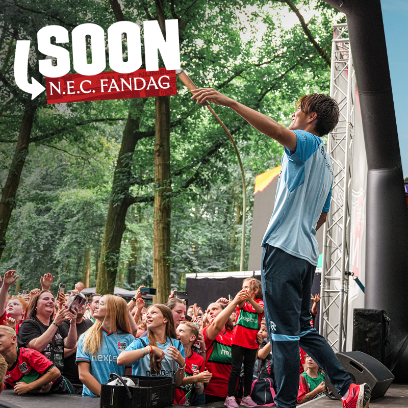 necnijmegen's tweet photo. 𝑫𝒊𝒕 𝒘𝒊𝒍 𝒋𝒆 𝒏𝒊𝒆𝒕 𝒎𝒊𝒔𝒔𝒆𝒏 🫣

N.E.C. FANDAG ➟ Zaterdag 28 juni ❤️💚🖤