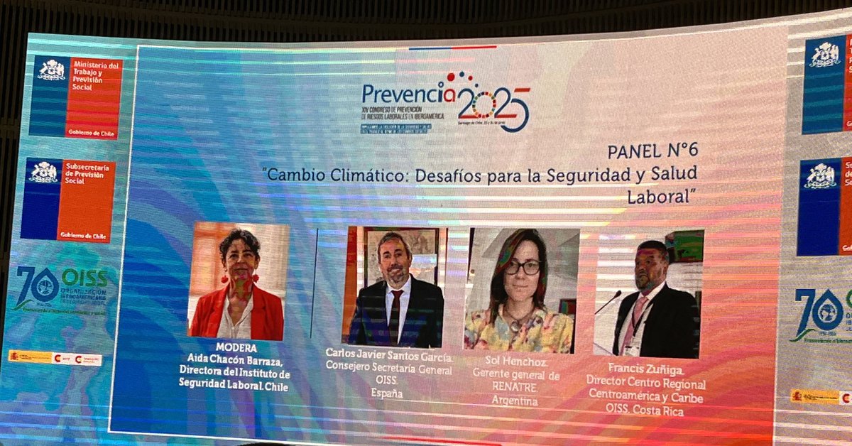 #Prevencia2025 
Día 2
 XIV CONGRESO DE PREVENCIÓN RIESGOS LABORALES EN IBEROMAÉRICA. Espacio estratégico p el diálogo técnico y político en torno al futuro del trabajo seguro y digno, en un contexto marcado por la innovación, la inclusión y la sostenibilidad.
<a href="/OissSec/">OISS</a>