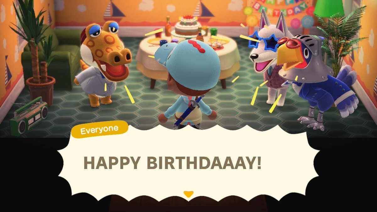 LukeHidron's tweet photo. Fui ver a comemoração do meu níver no #AnimalCrossing.

Começou com a #Isabelle animando, depois o #Alfonse me sequestrando com #Fang e #Sterling para darem os parabéns.

E no pátio, o #KKSlider fez um show especial, amei tudo, é pura magia #Nintendo.

#ACNH #Switch #Switch2抽選 https://t.co/rxVh2tz2rN