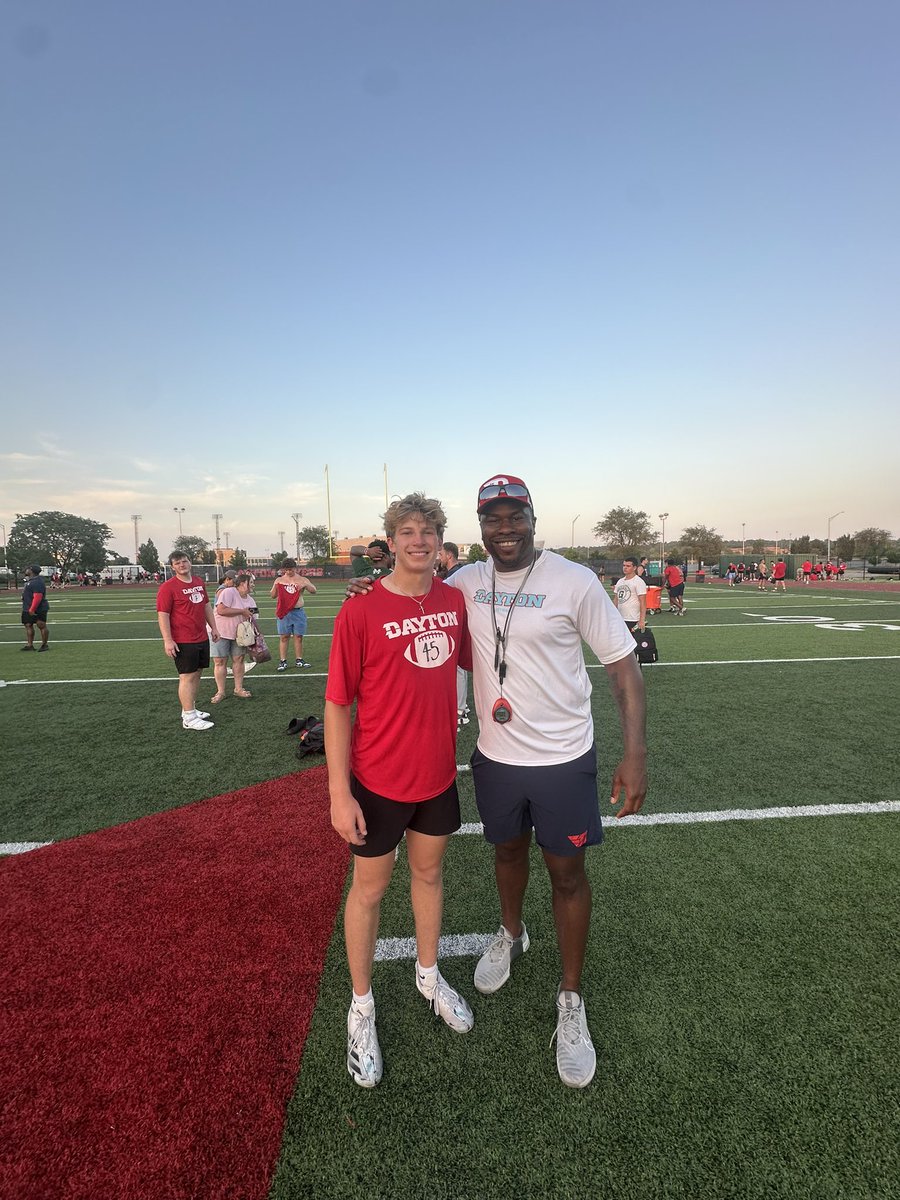 Blake Parker (@blake_parker13) on Twitter photo Thanks <a href="/DaytonFootball/">Dayton Football</a> for the amazing camp and an even bigger thanks to <a href="/coachyakes7/">Anthony Aker</a> for working with me!
Camp Stats:
40: 4.44
Pro Agility: 4.18
Broad Jump: 9’6”
3 tds in 1 on 1s
<a href="/Coach_Santoro/">Jalen</a> <a href="/_CoachStamm/">Trent Stamm</a> <a href="/FootballPerkins/">Perkins Pirates Football</a> <a href="/perkinsstrength/">Perkins Strength</a> Thanks <a href="/DaytonFootball/">Dayton Football</a> for the amazing camp and an even bigger thanks to <a href="/coachyakes7/">Anthony Aker</a> for working with me!
Camp Stats:
40: 4.44
Pro Agility: 4.18
Broad Jump: 9’6”
3 tds in 1 on 1s
<a href="/Coach_Santoro/">Jalen</a> <a href="/_CoachStamm/">Trent Stamm</a> <a href="/FootballPerkins/">Perkins Pirates Football</a> <a href="/perkinsstrength/">Perkins Strength</a>